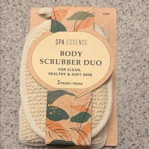 Cream Body Scrubber Duo